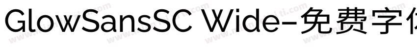 GlowSansSC Wide字体转换
